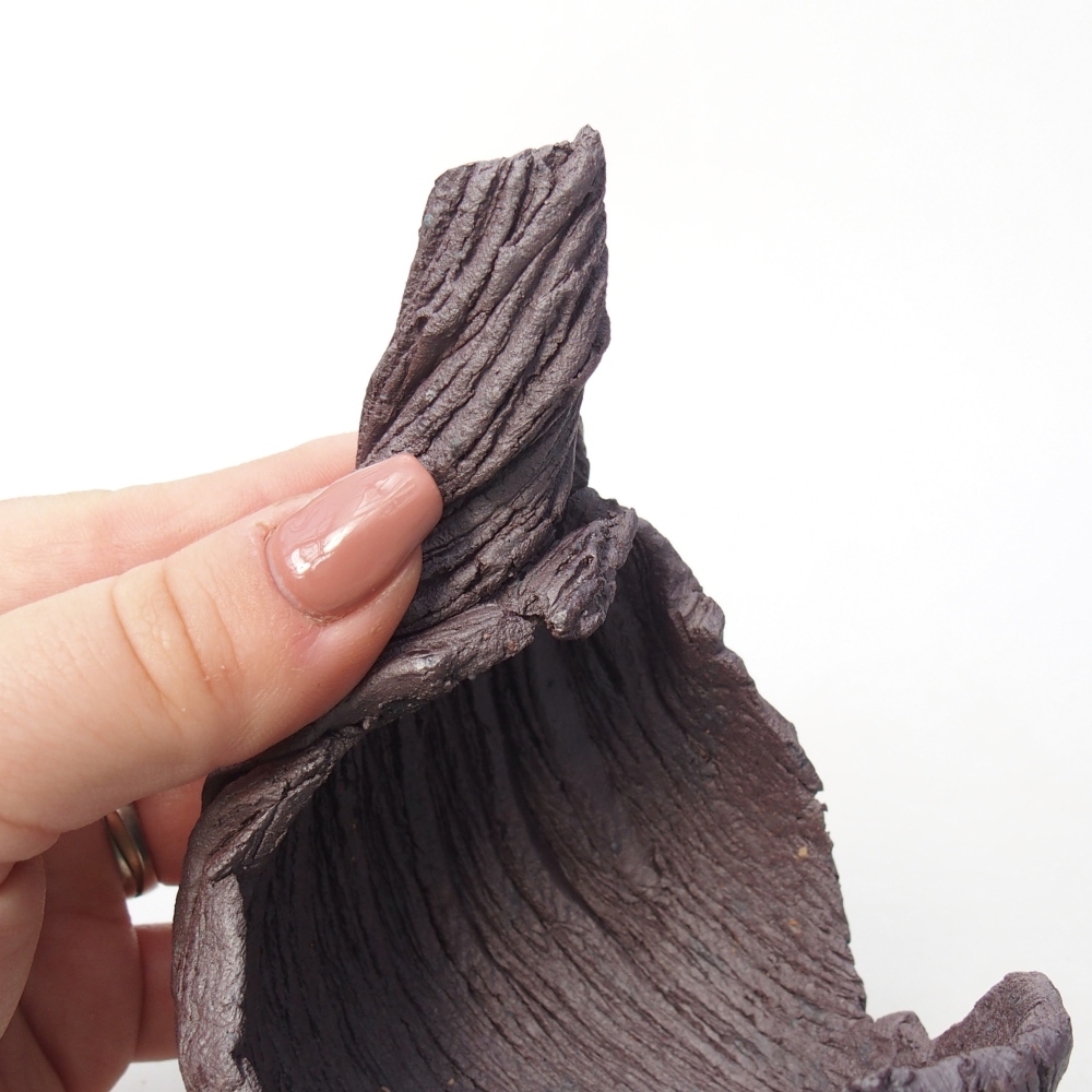 Keramická Skořápka 8 x 9 x 12,5 cm , barva kovová