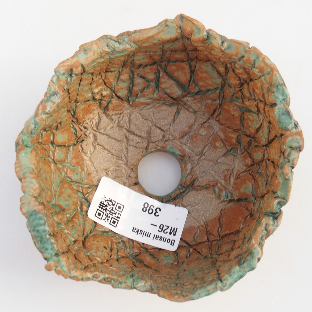 Keramická Skořápka 10 x 9,5 x 6,5 cm , barva hnědozelená