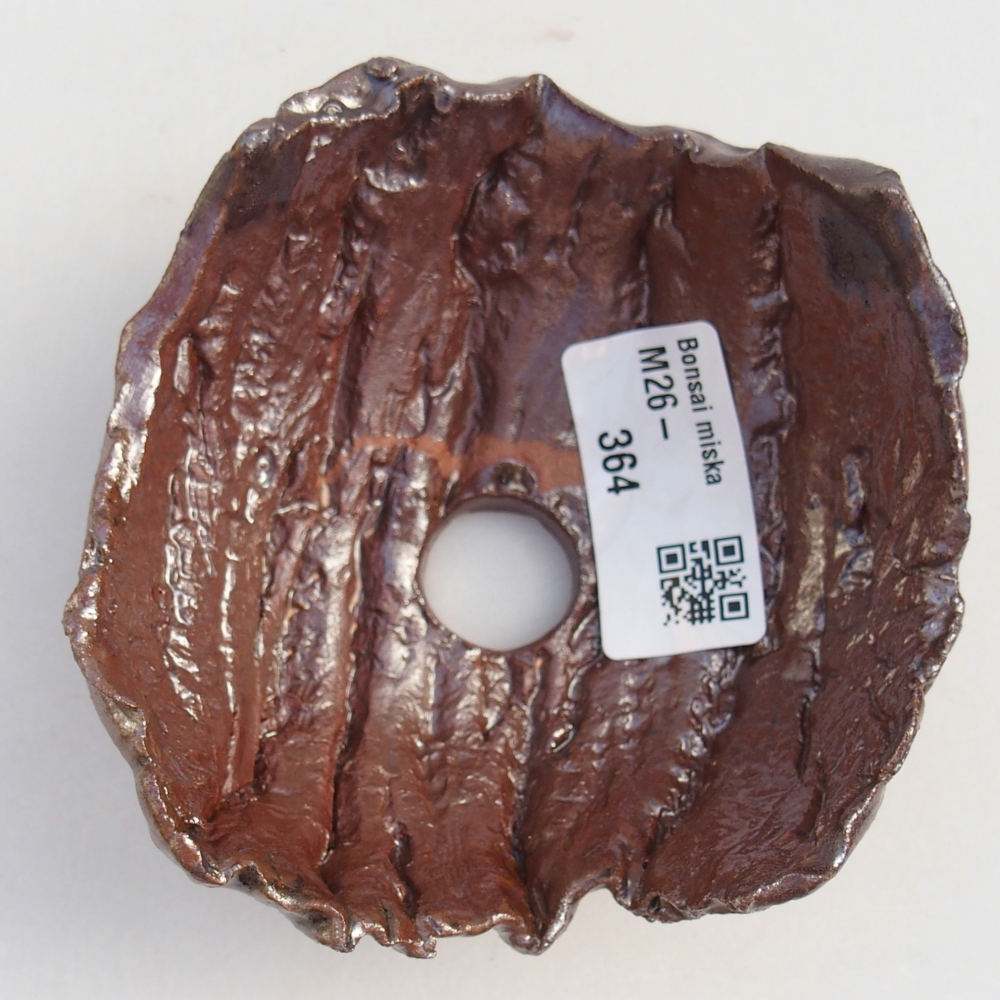 Keramická Skořápka 9 x 9 x 5 cm , barva hnědá