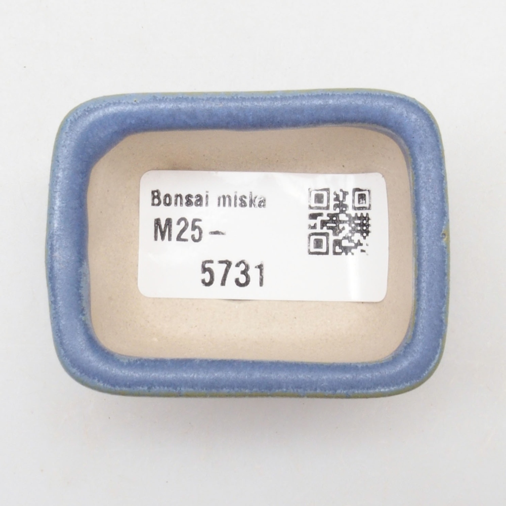 Mini bonsai miska 5,5 x 4 x 2,5 cm, barva modrá