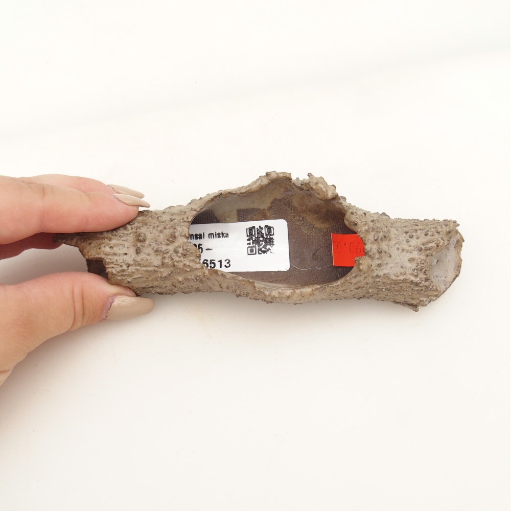Keramická Skořápka  15 x 5 x 3 cm , barva béžová