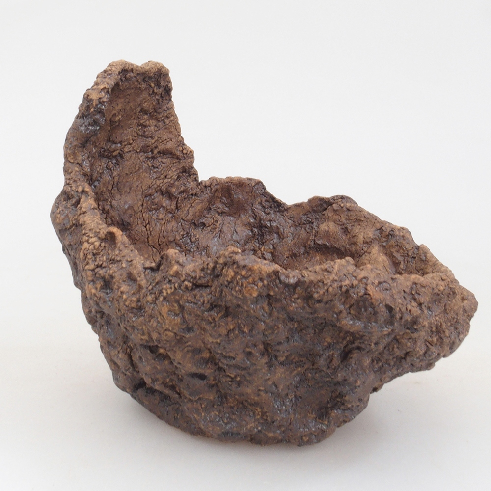 Keramická Skořápka  10 x 8 x 10 cm , barva hnědá