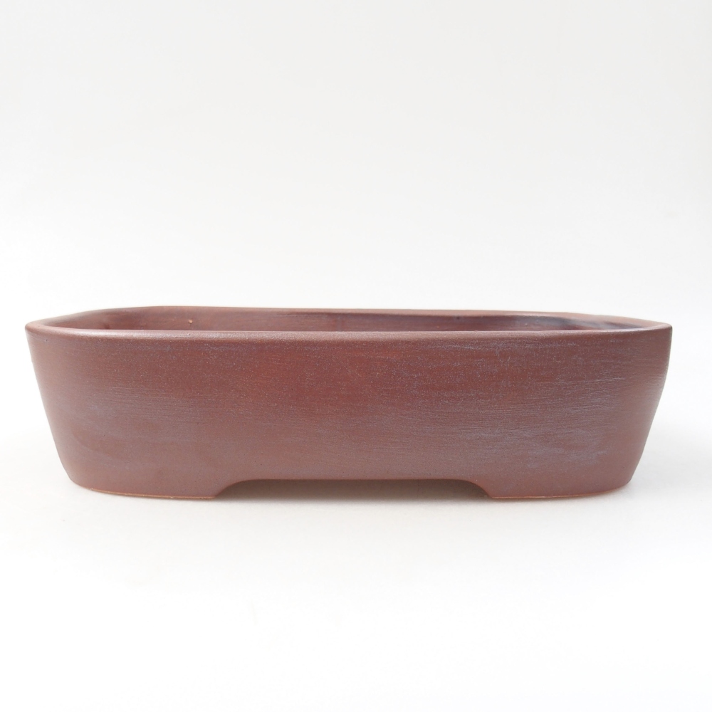Keramická bonsai miska 23 x 18 x 5,5 cm, barva kovová