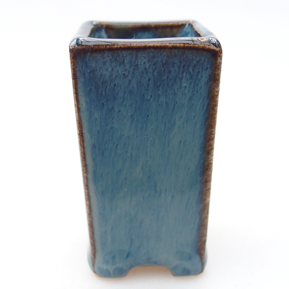 Mini bonsai miska 3 x 3 x 5,5 cm, barva modrá