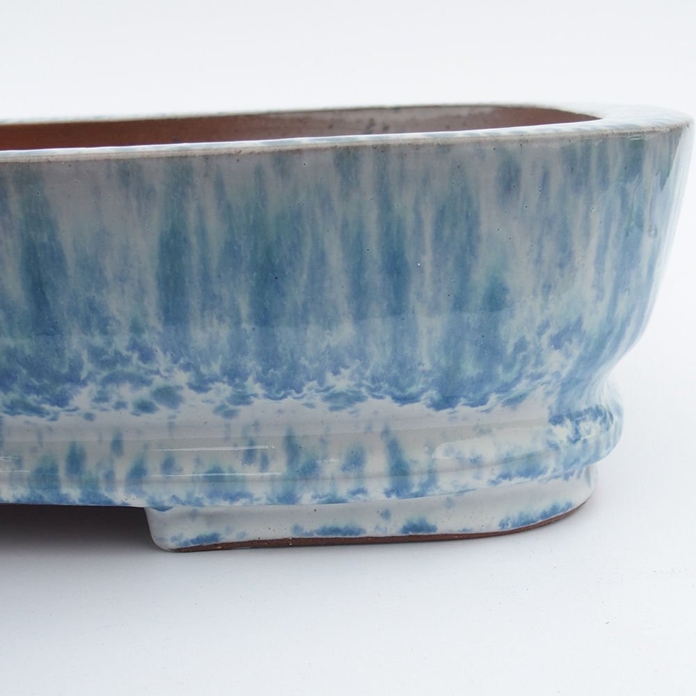 Miska 53 x 35 x 11 cm barva modrobílá