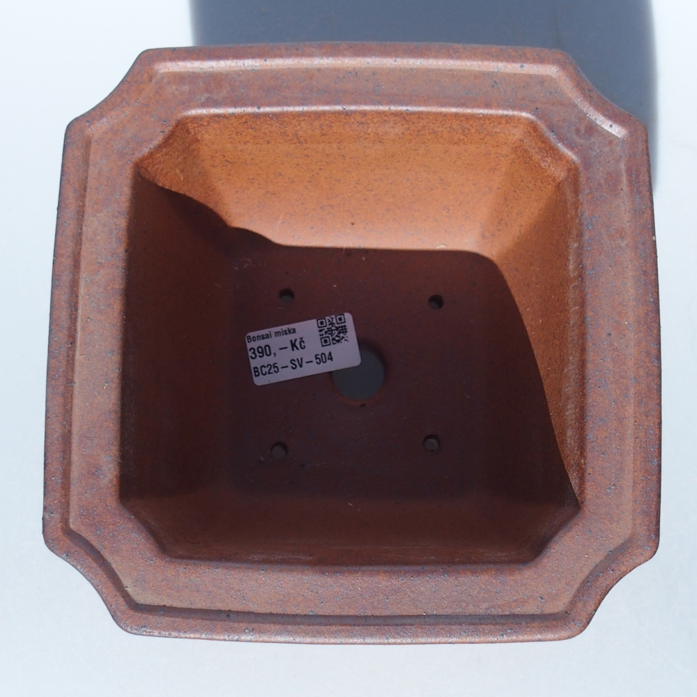Miska 18 x 18 x 11,5 cm barva hnědá