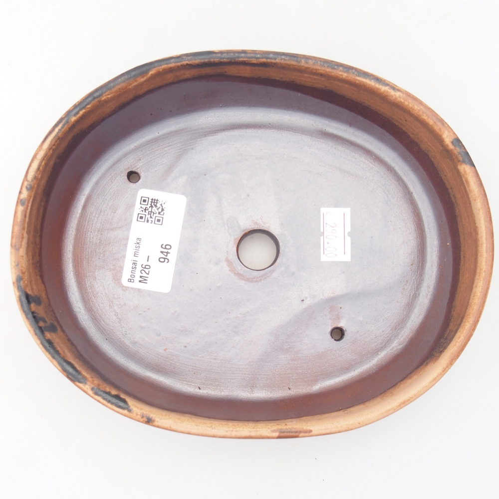 Keramická bonsai miska 17 x 14 x 4 cm, barva růžová