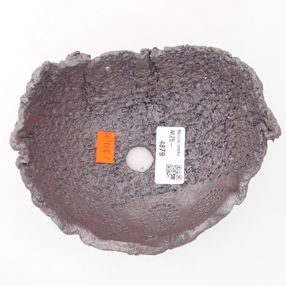 Keramická Skořápka  14 x 12,5 x 8 cm , barva kovová