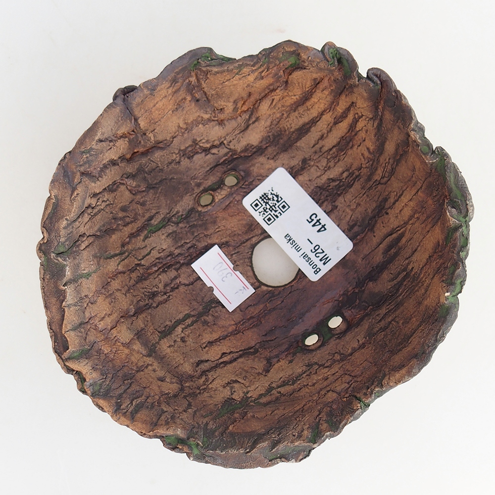 Keramická Skořápka 13 x 13 x 7 cm , barva zelená