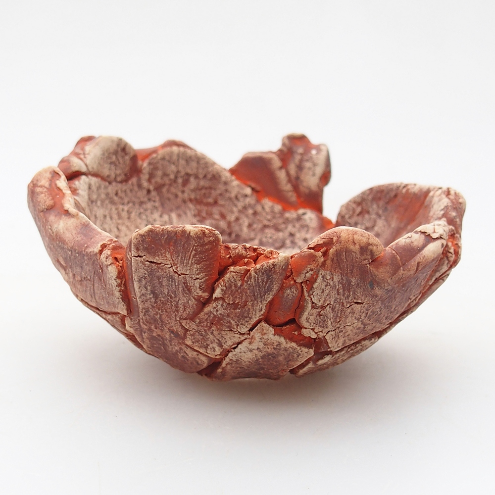 Keramická Skořápka 9 x 9 x 5 cm , barva oranžová