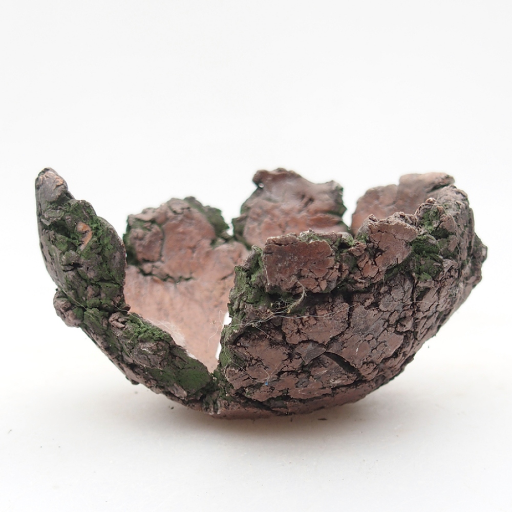 Keramická Skořápka  8,5 x 8,5 x 5 cm , barva zelená
