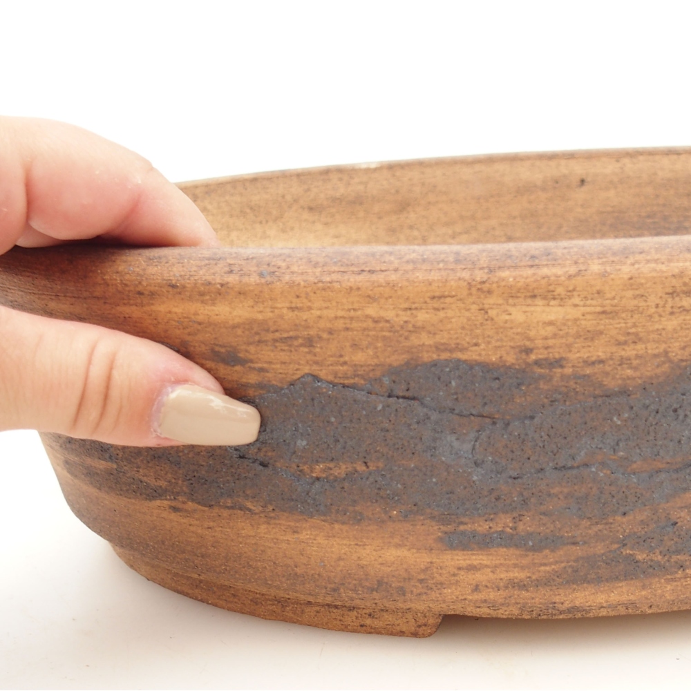 Bonsai miska 32,5 x 25 x 8 cm , barva hnědá