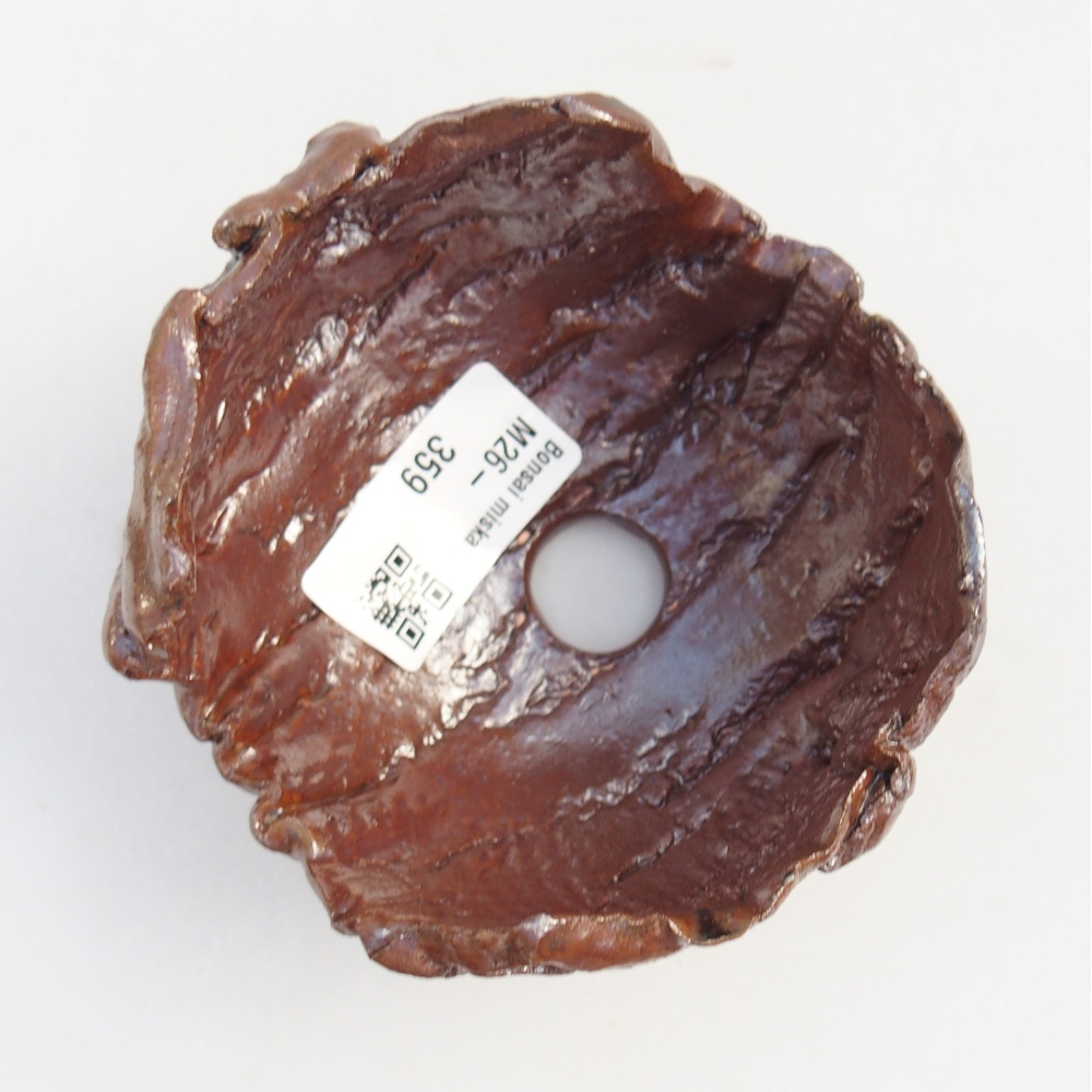 Keramická Skořápka 10 x 10 x 7 cm , barva hnědá