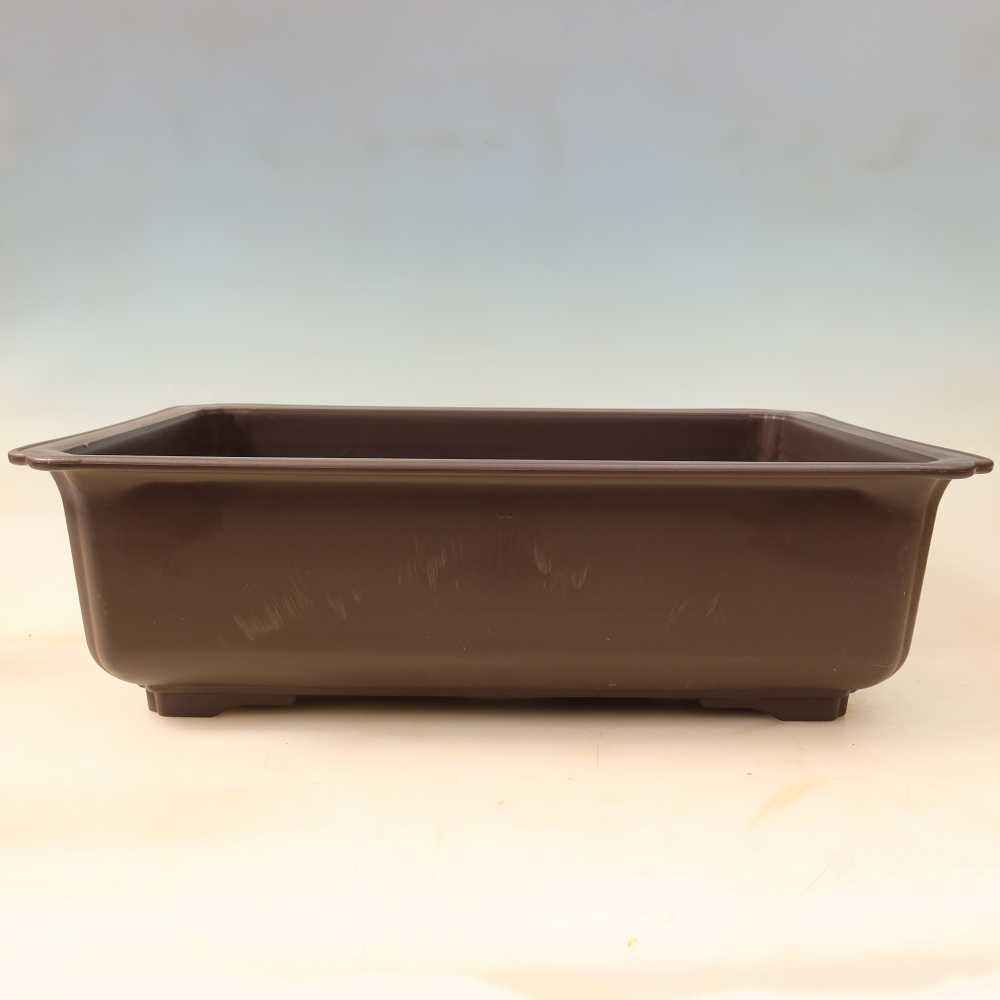 Bonsai miska plast MP-35 hnědá - 49 x 36 x 14,5 cm 