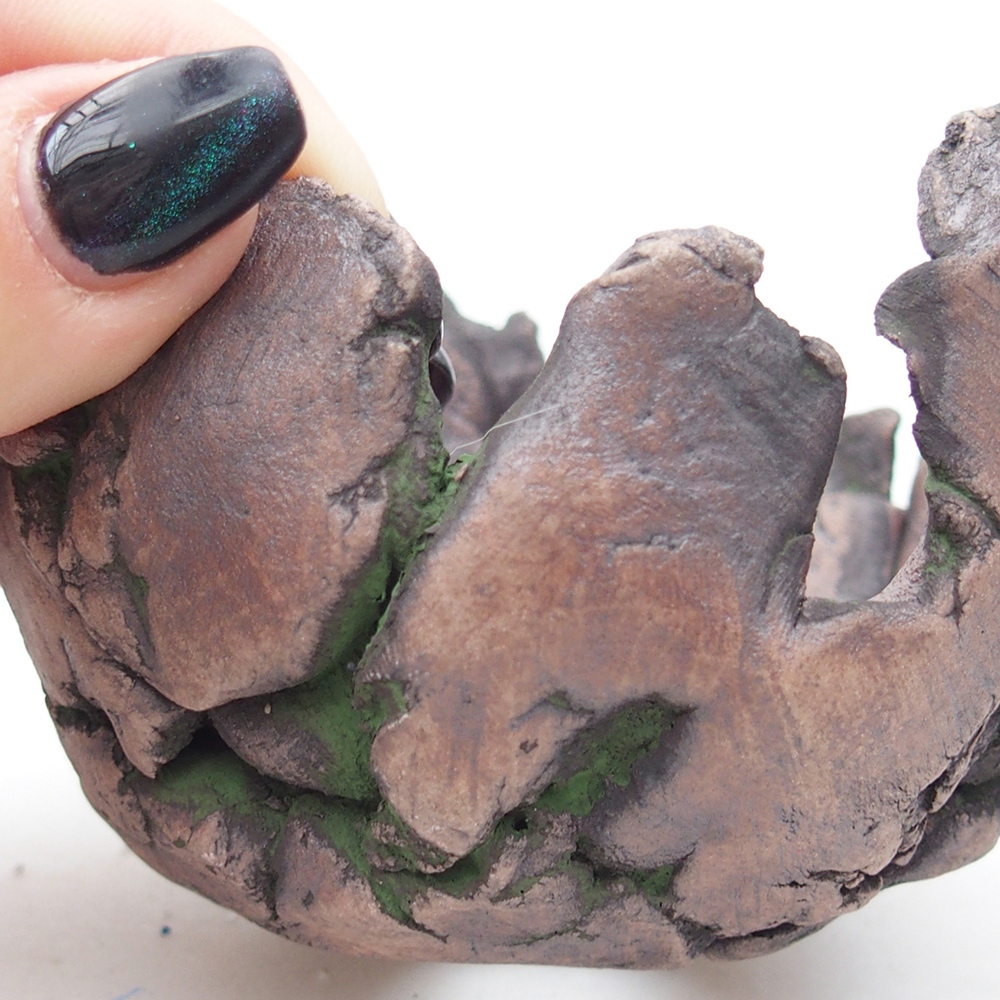 Keramická Skořápka 9,5 x 8,5 x 6 cm , barva zelená