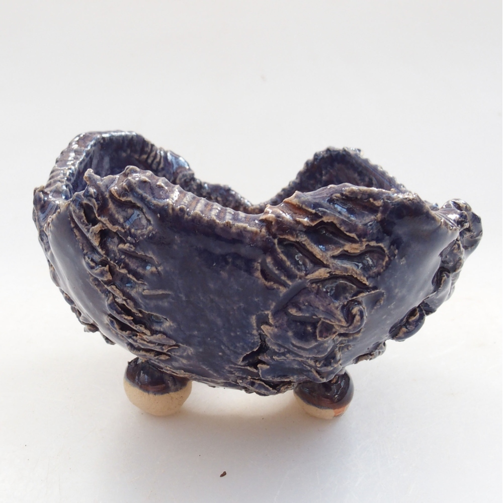 Keramická Skořápka  7 x 7 x 5 cm , barva modrá