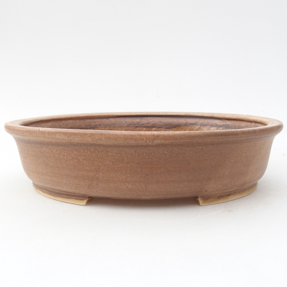 Keramická bonsai miska 21 x 19 x 5 cm, barva růžová