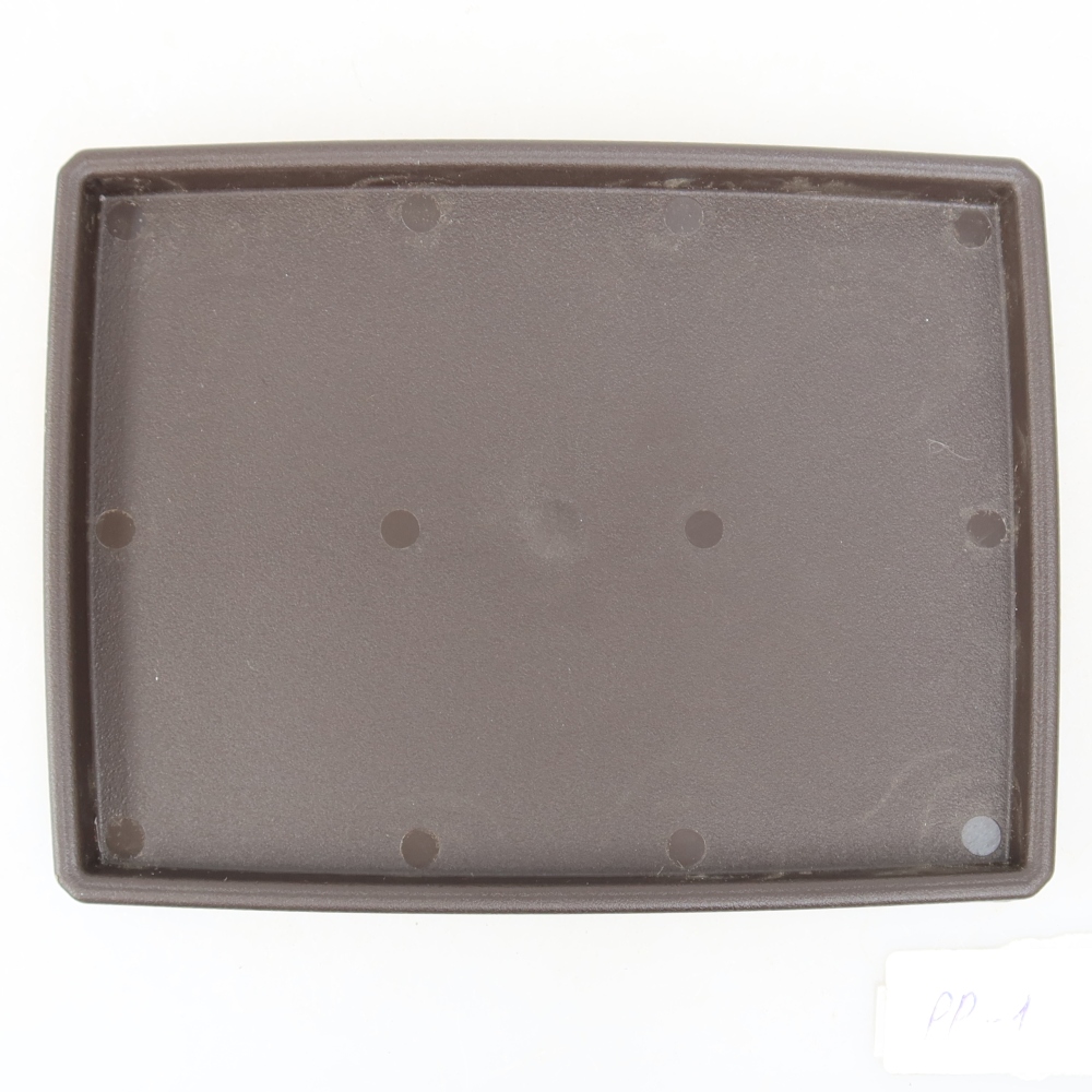 Bonsai podmiska plast PP-1 - 15 x 11 x 1,2 cm hnědá