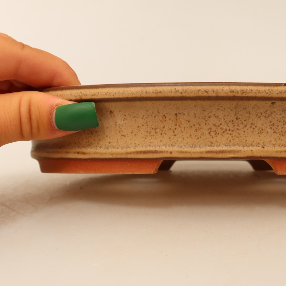 Keramická Miska  21 x 14,5 x 3,5 cm , barva béžová