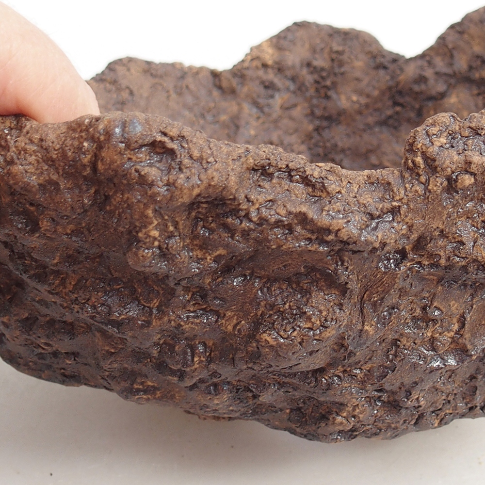 Keramická Skořápka 19 x 15 x 14 cm , barva hnědá