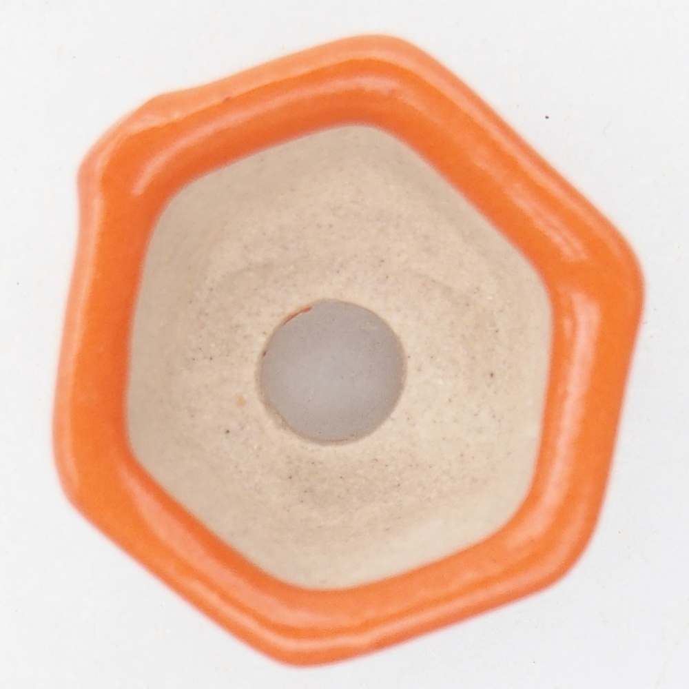 Mini bonsai miska 2,5 x 2 x 1,5 cm, barva oranžová