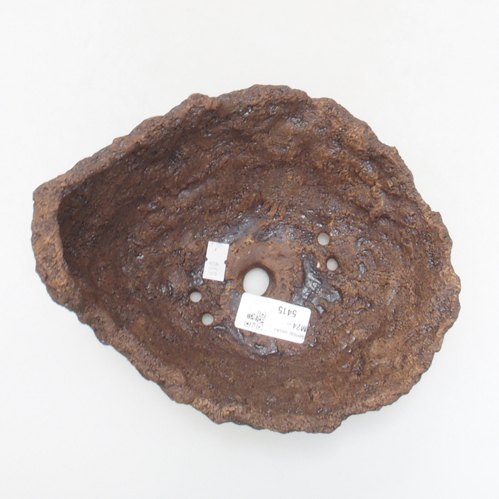 Keramická Skořápka  17,5 x 16 x 17,5 cm , barva hnědá