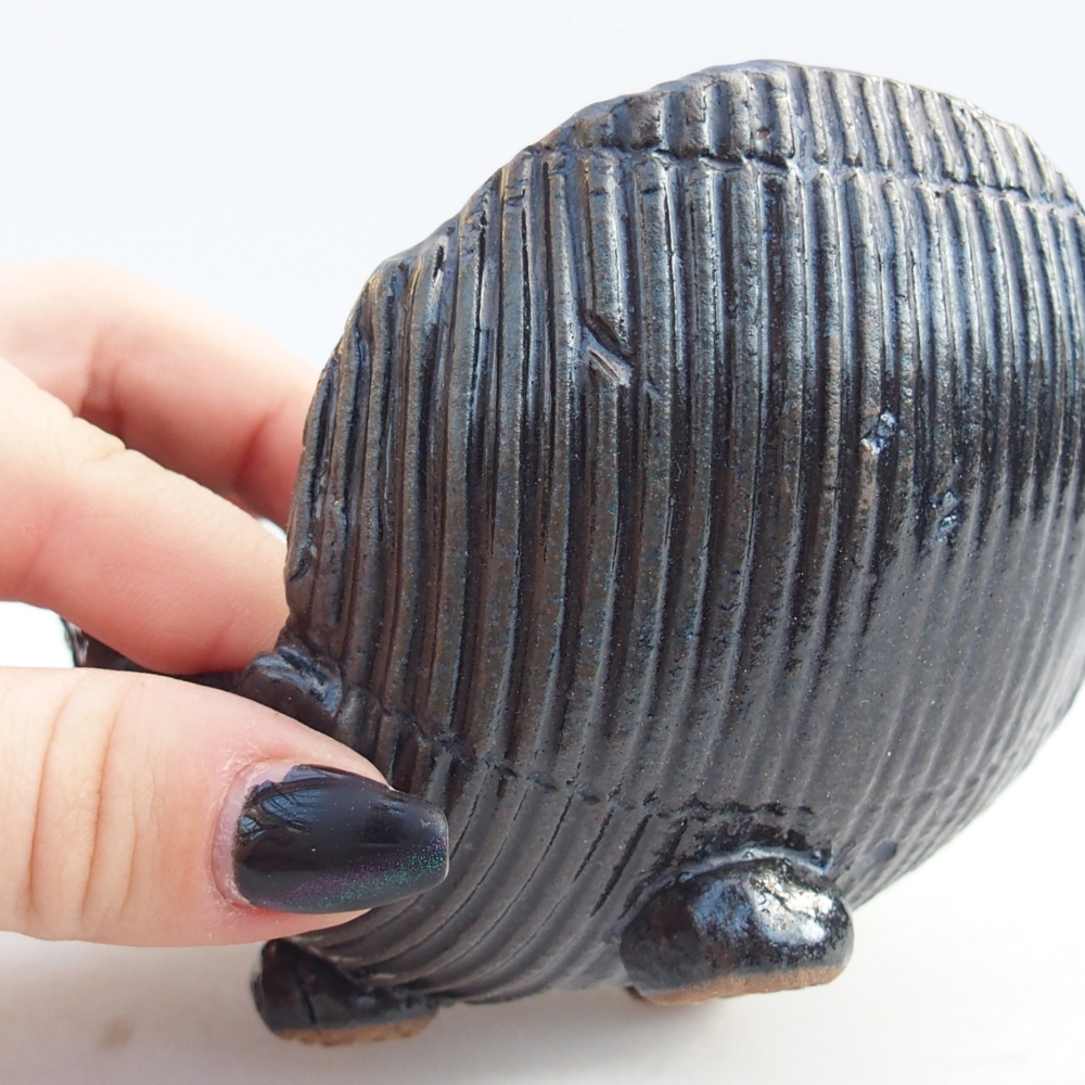 Keramická Skořápka 10,5 x 9,5 x 6,5 cm , barva modrá