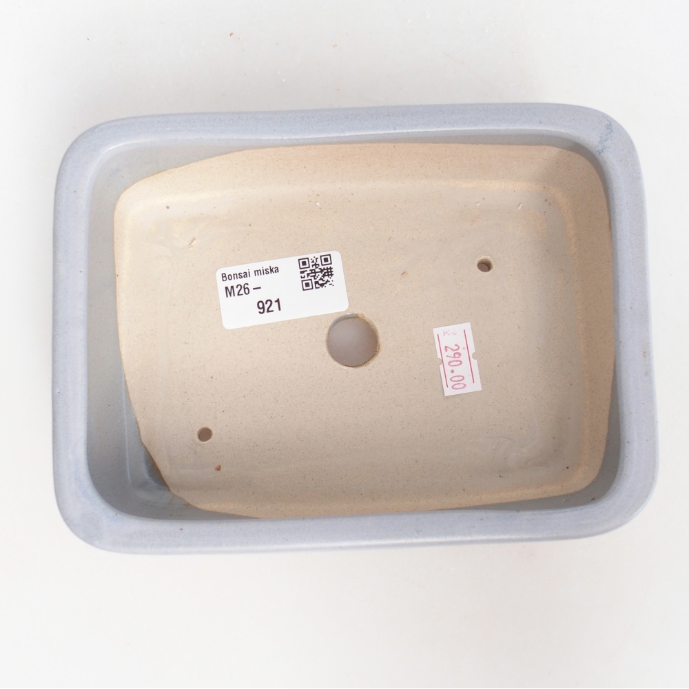 Keramická bonsai miska 16,5 x 12 x 5,5 cm, barva modrá