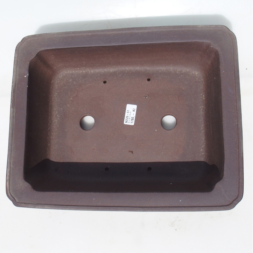 Bonsai miska 42 x 33 x 10 cm -  barva hnědá