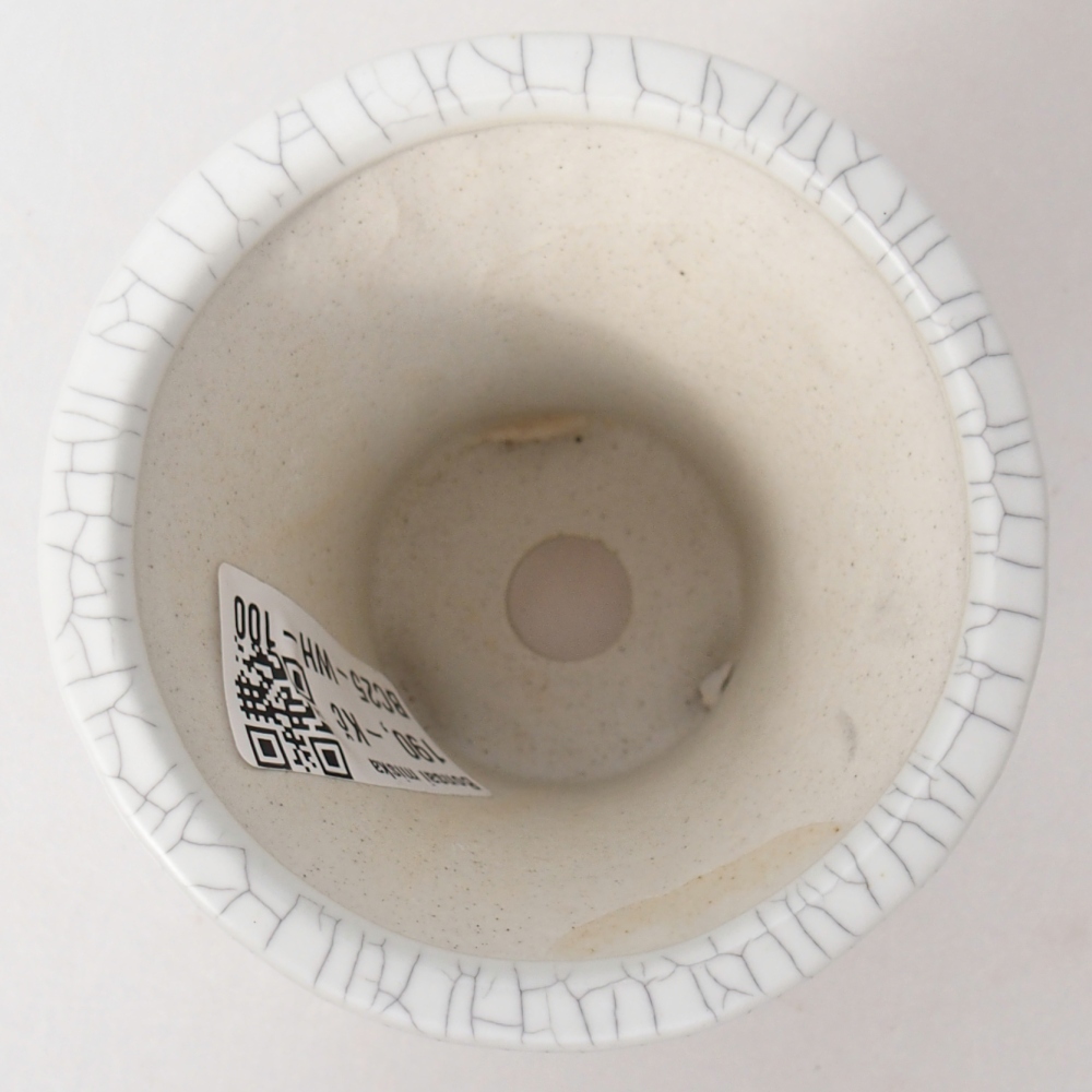Keramická bonsai miska 9 x 9 x 8 cm, barva raku