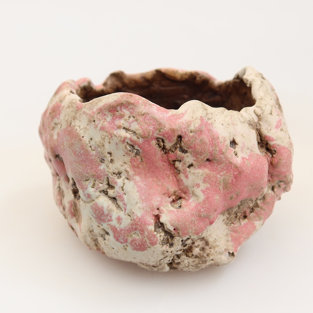 Keramická Skořápka  6 x 6 x 5,5 cm , barva růžová