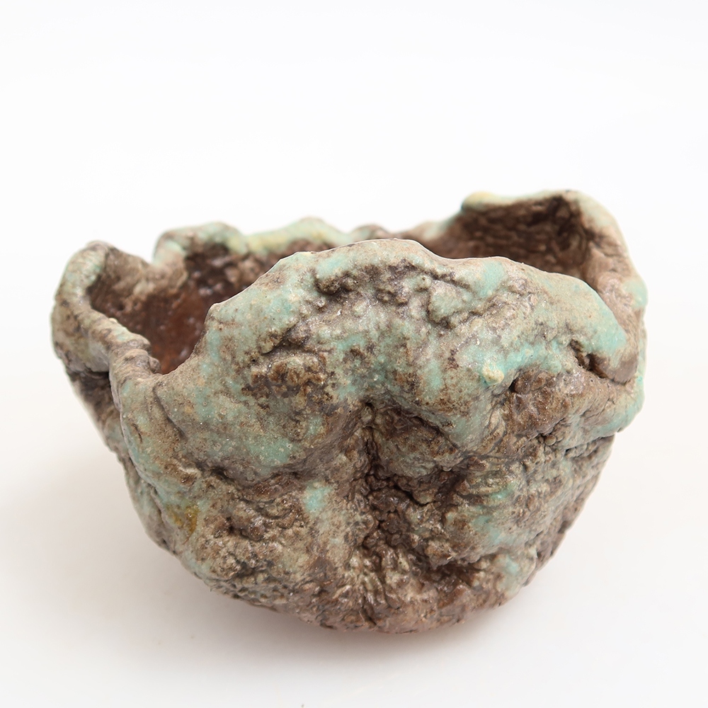 Keramická Skořápka  7 x 6 x 6 cm , barva zelená
