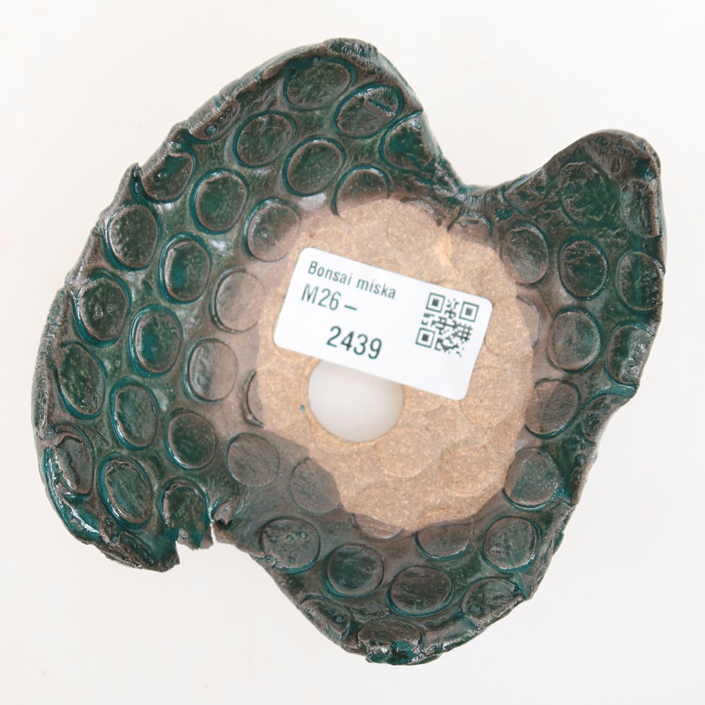 Keramická Skořápka  10 x 9 x 6 cm , barva zelená