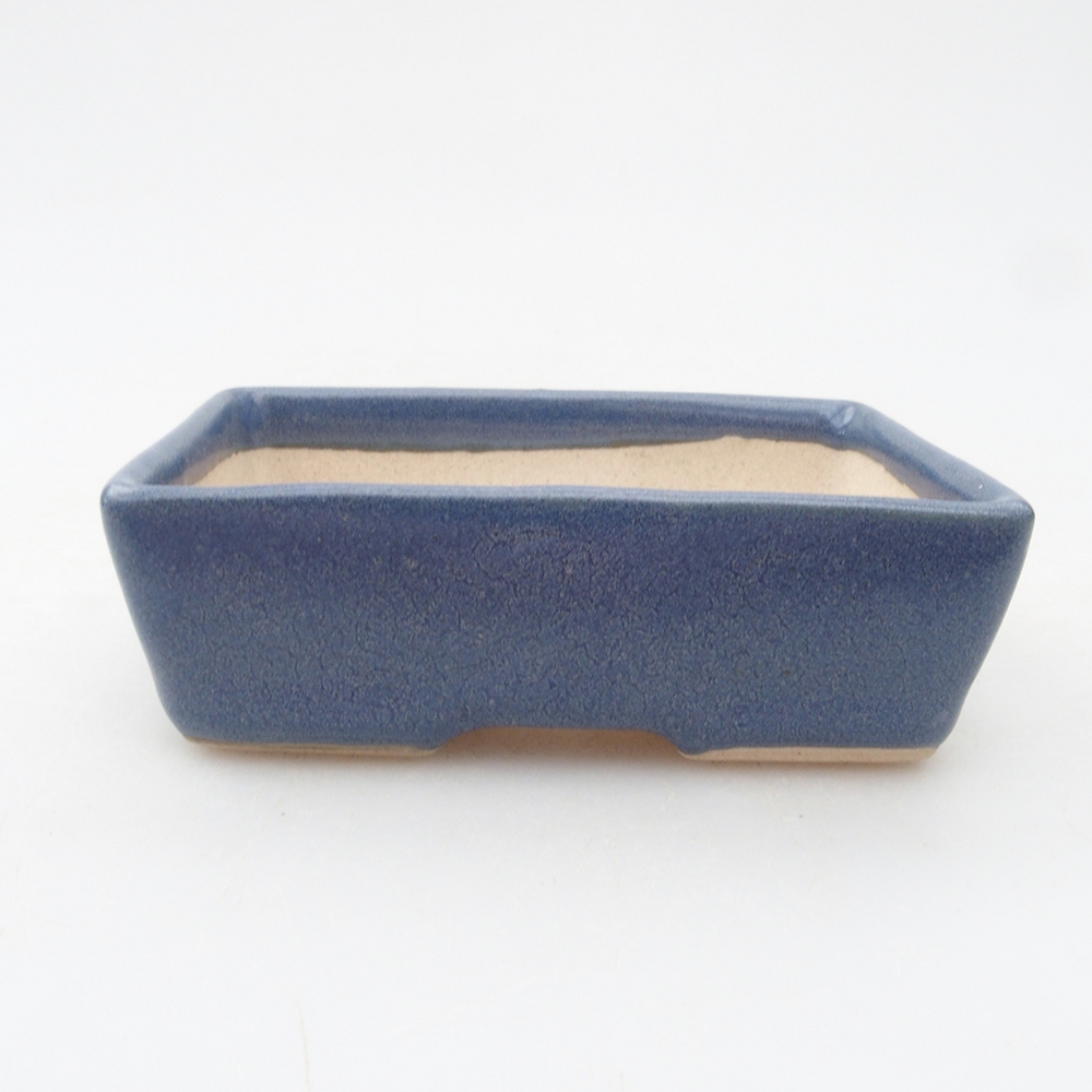 Mini bonsai miska 8 x 5,5 x 2,5 cm, barva modrá