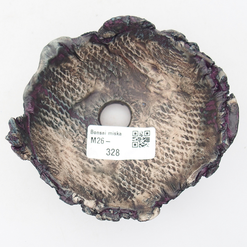 Keramická Skořápka 11 x 10 x 6 cm , barva fialová