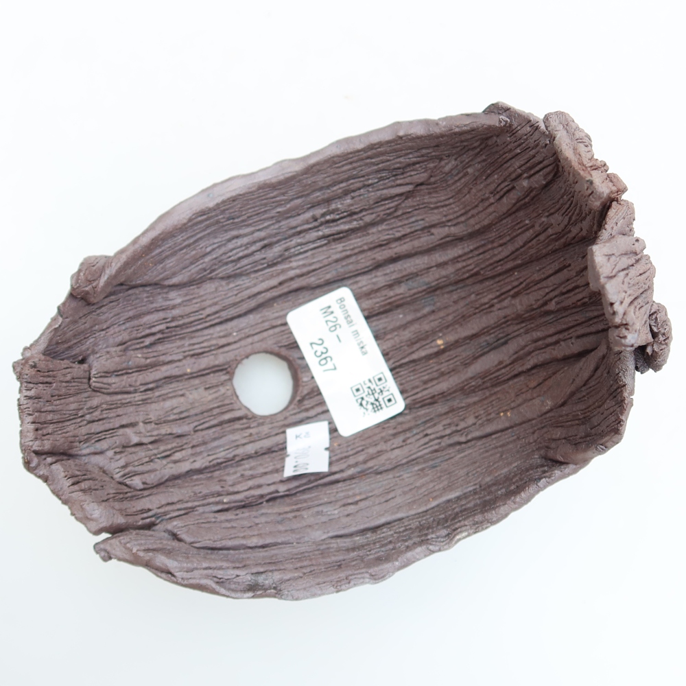 Keramická Skořápka  13,5 x 11 x 14 cm , barva hnědá