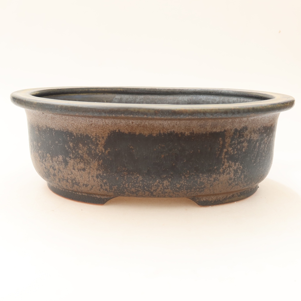 Keramická bonsai miska 23 x 19 x 8 cm, barva hnědá