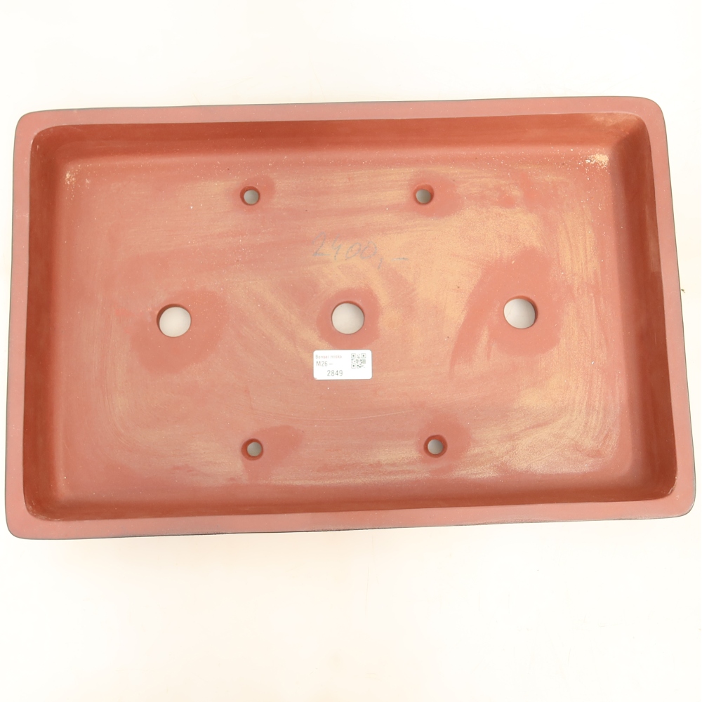 Keramická Miska  45 x 29 x 6,5 cm , barva cihlová