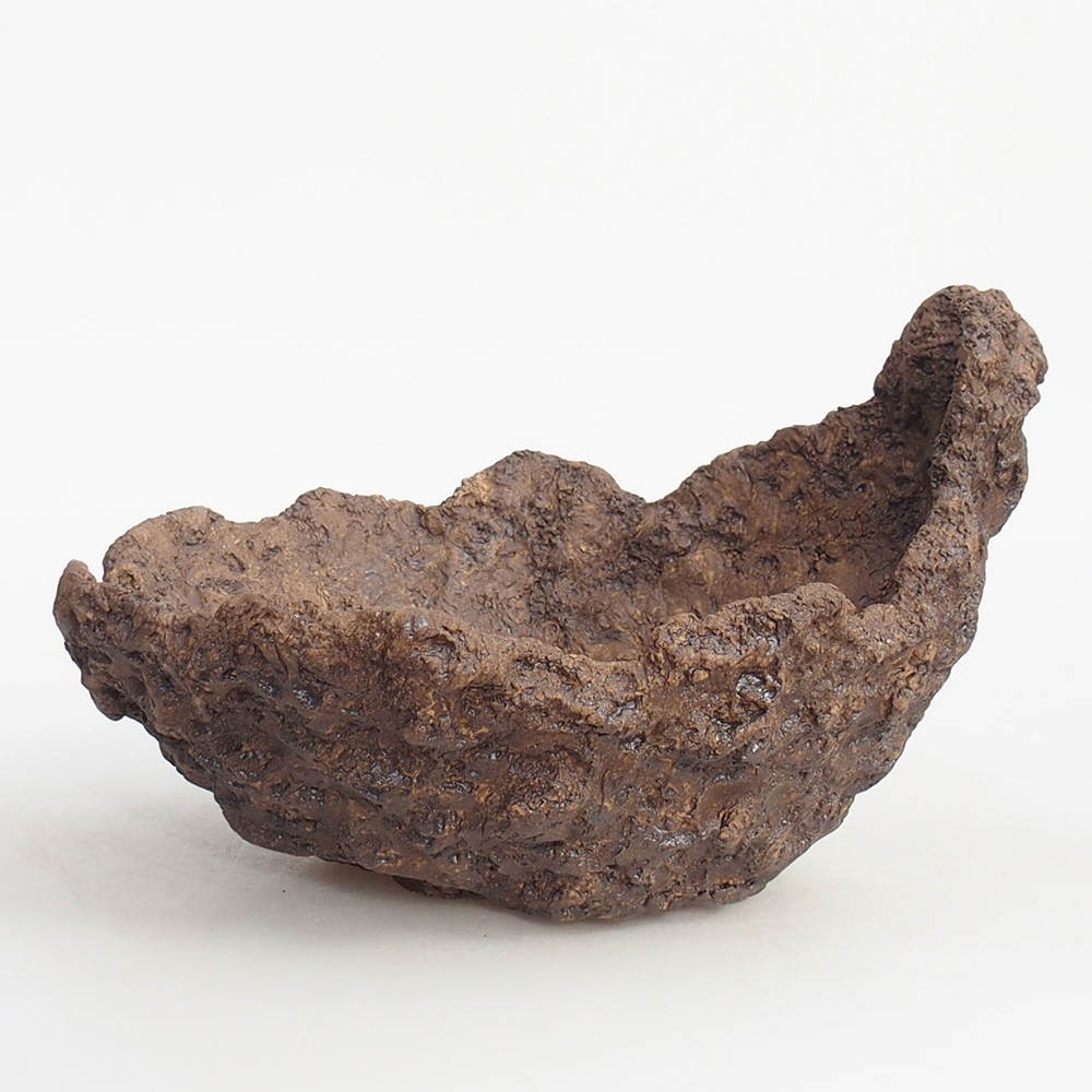 Keramická Skořápka 19 x 15 x 14 cm , barva hnědá