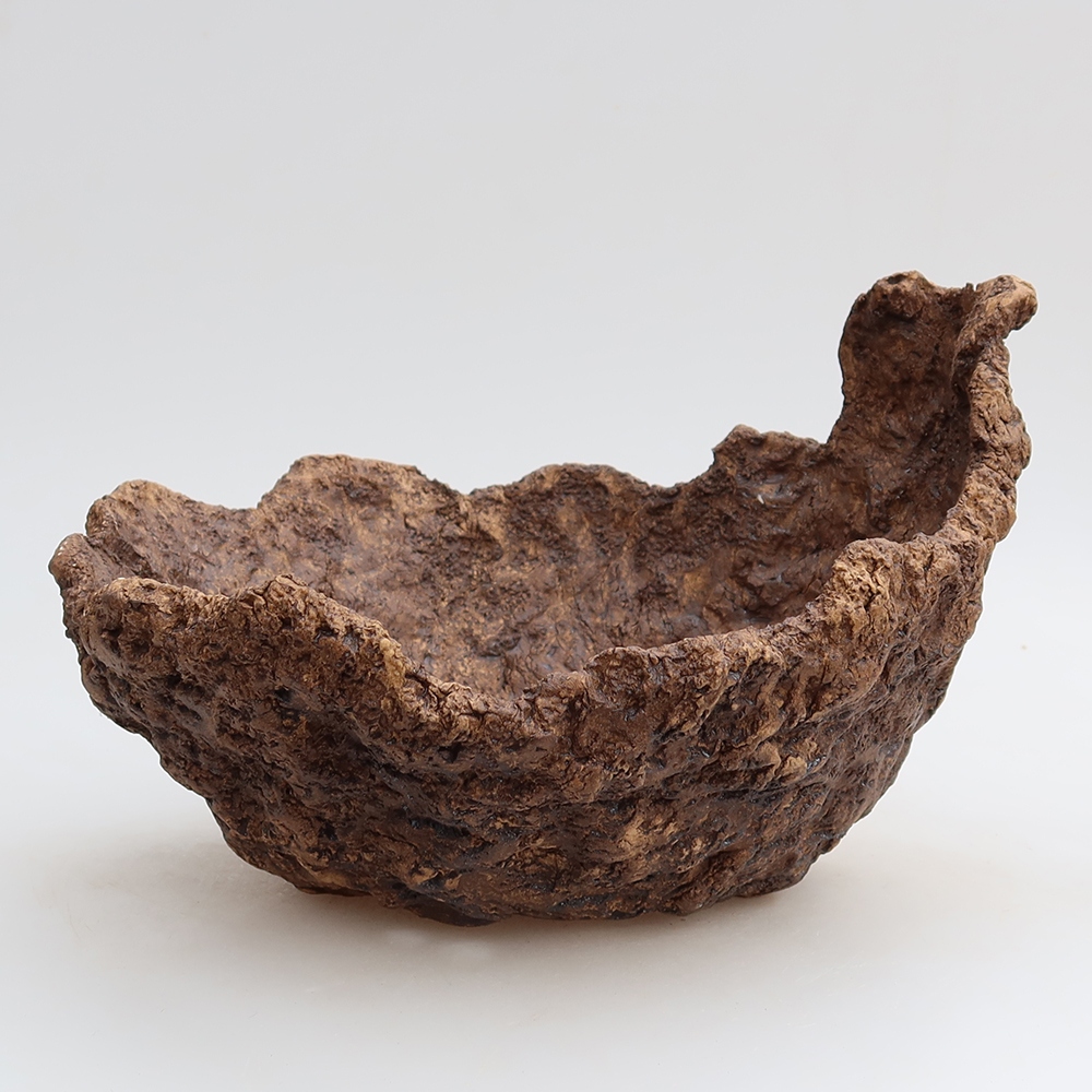 Keramická Skořápka 21 x 20,5 x 16 cm , barva hnědá