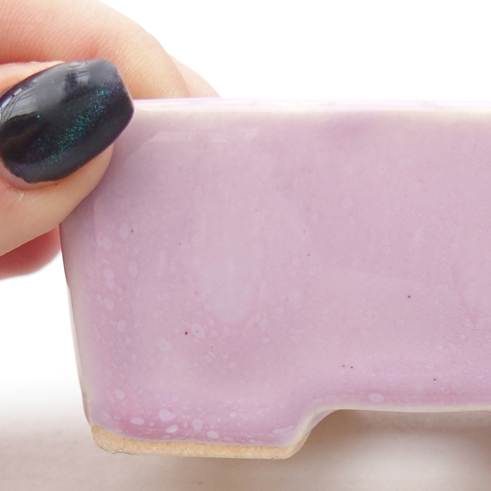 Mini bonsai miska 9 x 7 x 4 cm, barva růžová