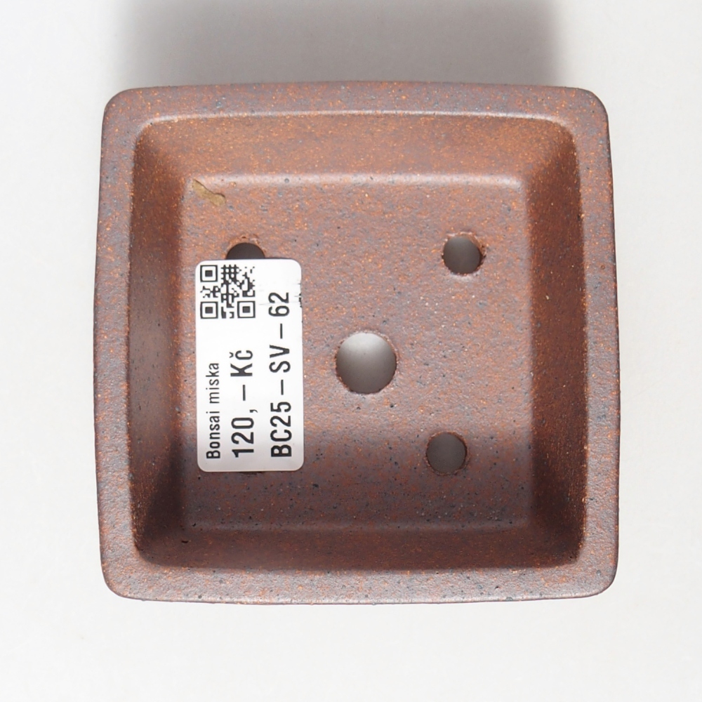 Miska 9 x 9 x 3,5 cm barva hnědá