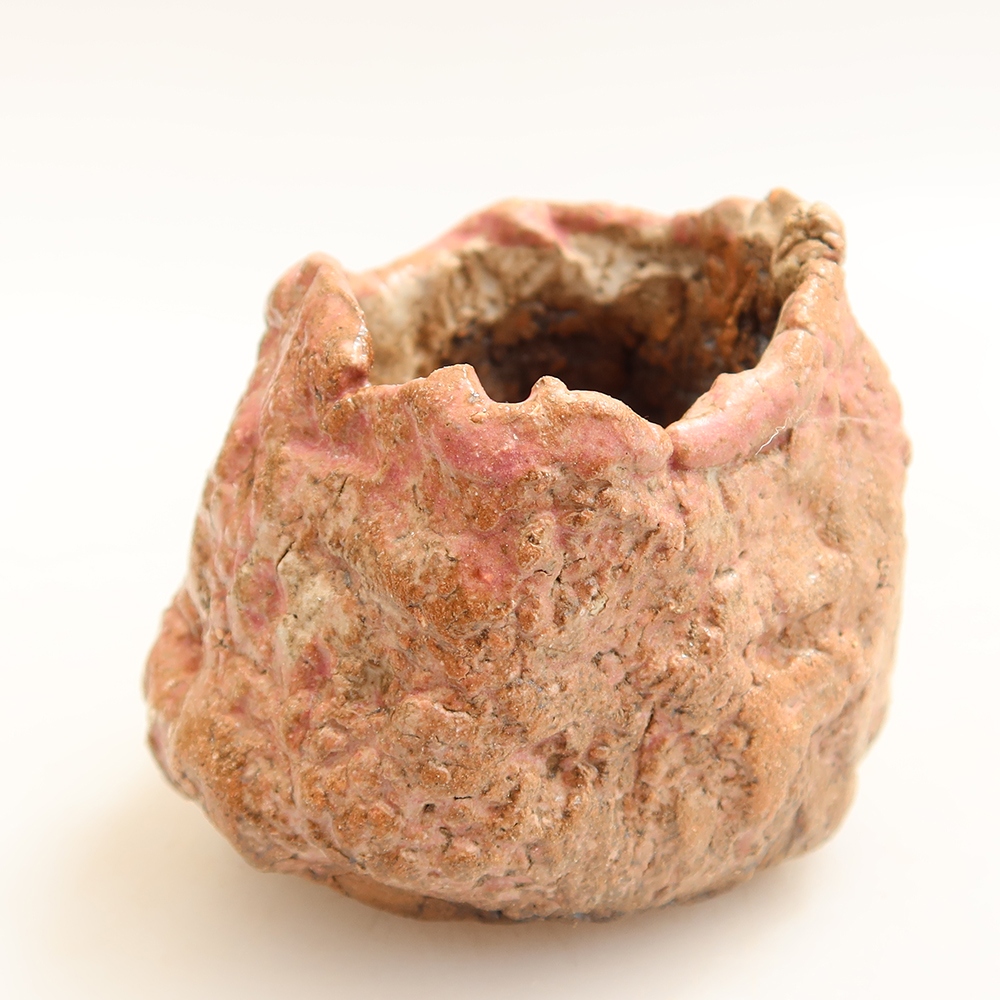 Keramická Skořápka  4 x 4 x 6 cm , barva růžová