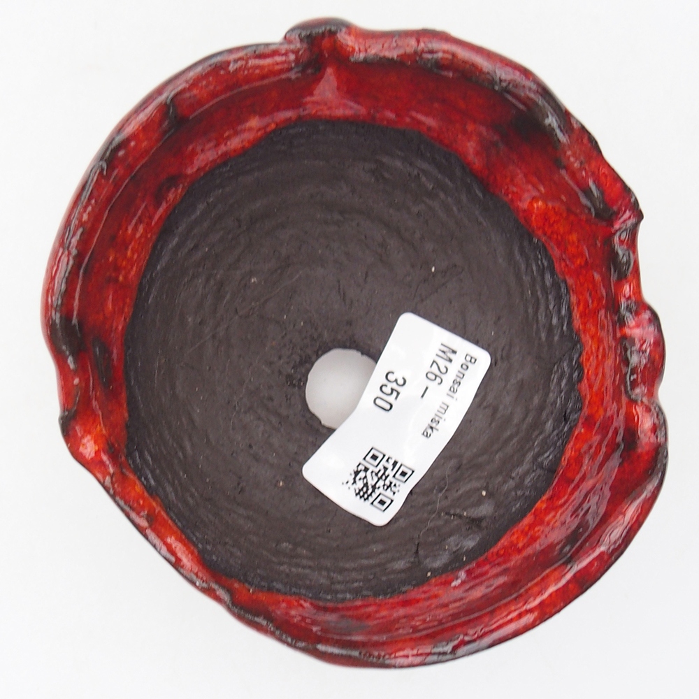 Keramická Skořápka 10 x 9,5 x 7 cm , barva červená