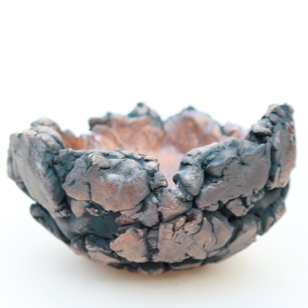 Keramická Skořápka  11,5 x 11,5 x 8 cm , barva zelená