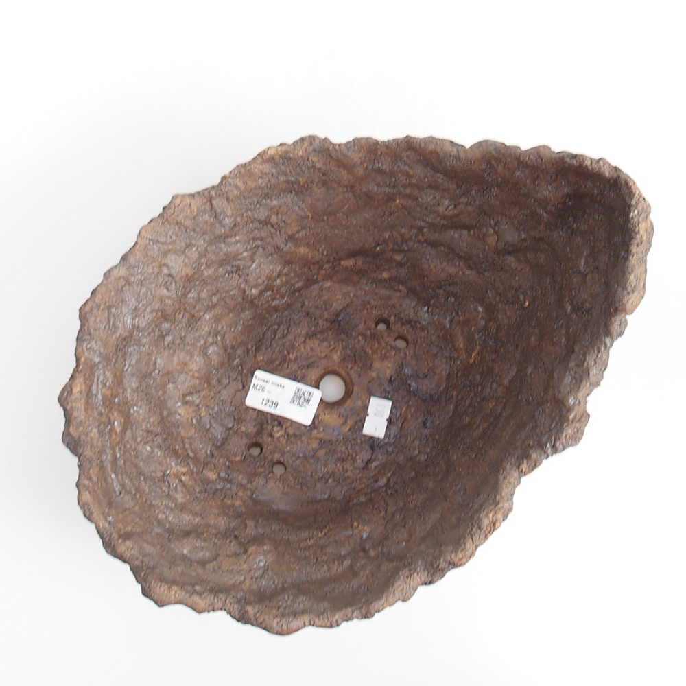 Keramická Skořápka 24 x 22 x 22 cm , barva hnědá