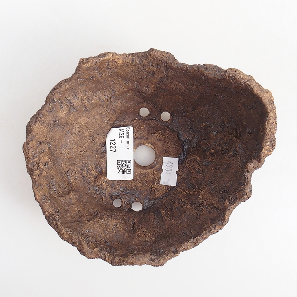 Keramická Skořápka 14 x 13 x 12 cm , barva hnědá