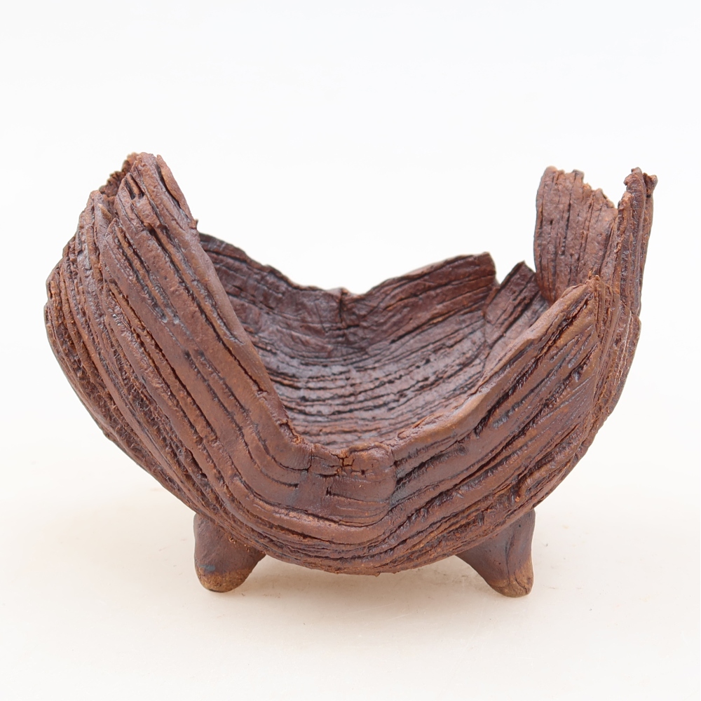 Keramická Skořápka  10,5 x 8,5 x 7,5 cm , barva hnědá