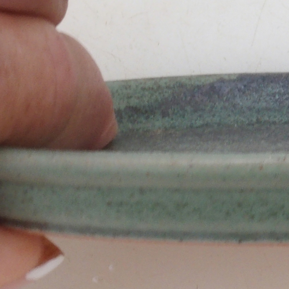 Keramická podmiska H04 - 10,5 x 8 x 1 cm - zelená