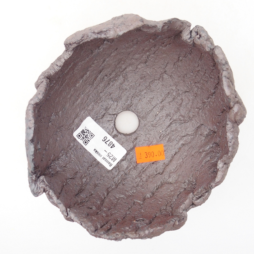 Keramická Skořápka  14 x 13 x 9,5 cm , barva kovová